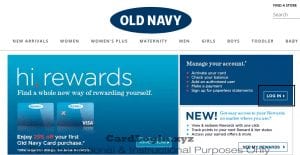 Old Navy credit card log in