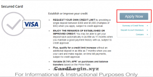 Apply for CNB secured card`