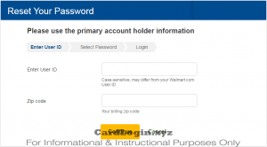 Walmart retrieve login details