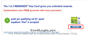 Apply for 123 rewards credit card