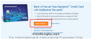 Apply for Bank of Hawaii Visa credit card