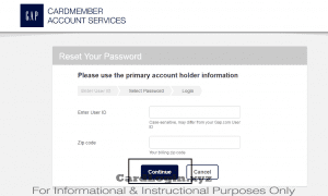 Gap Forgot Password