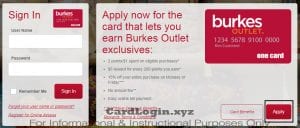 Apply for Burkes Outlet credit card