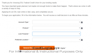 Apply for ESL Visa credit card