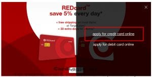 Apply for Target card