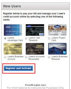 Activate Lowe's Consumer Credit Card