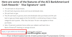 Apply for ACS credit card