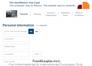 Apply for AeroMexico Signature credit card