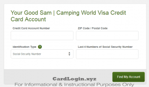 Activate Good Sam Credit Card